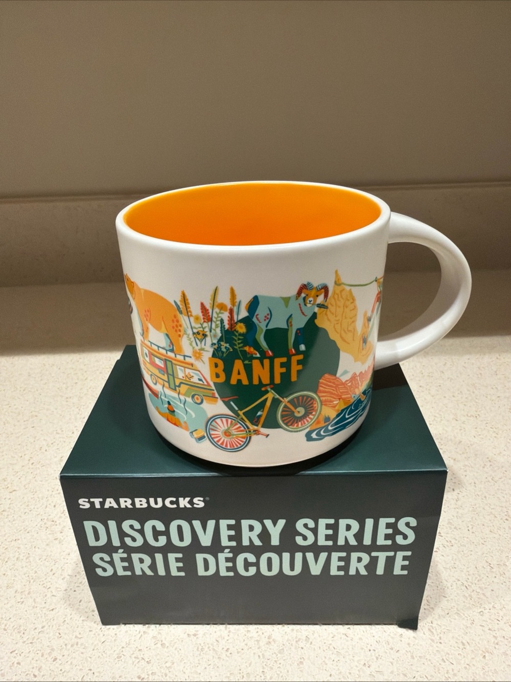 Brand New STARBUCKS DISCOVERY Series BANFF Canada Coffee Mug Rare!!!
